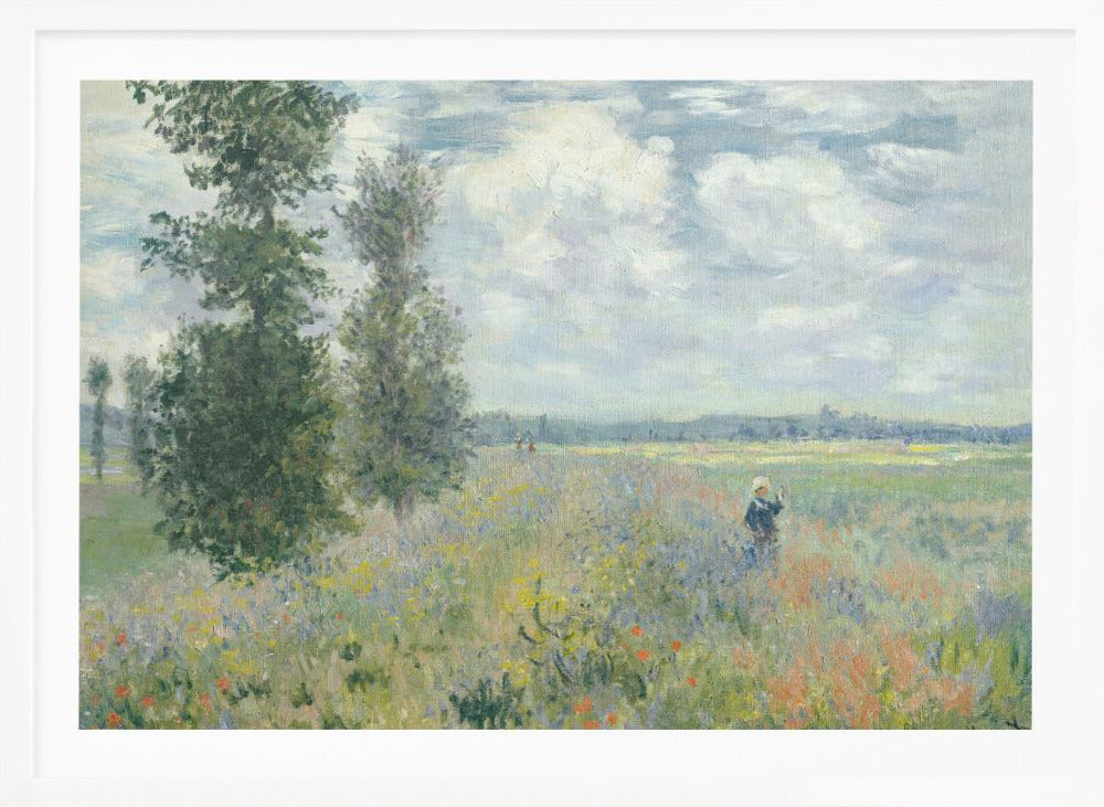 Poppy Fields Near Argenteuil (1875) By Claude Monet - Poster / Art Print
