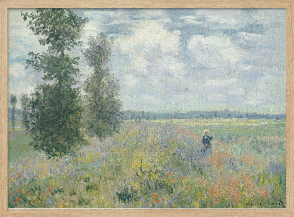 Poppy Fields Near Argenteuil (1875) By Claude Monet - Poster / Art Print