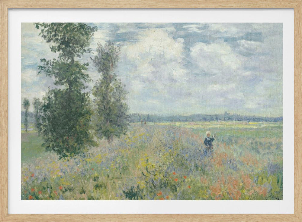 Poppy Fields Near Argenteuil (1875) By Claude Monet - Poster / Art Print