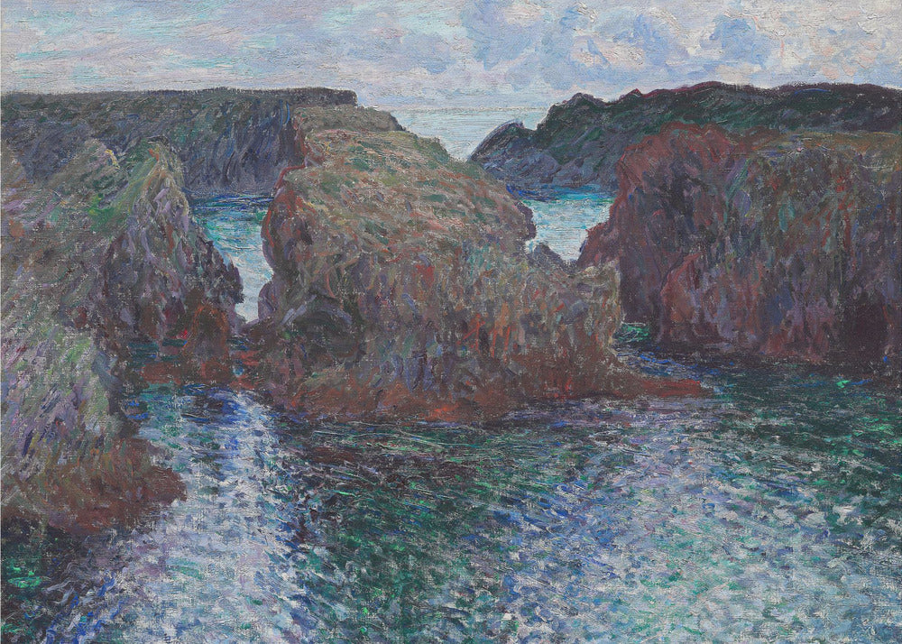 Rocks At Port Goulphar, Belle Île (1886) By Claude Monet - Poster / Art Print