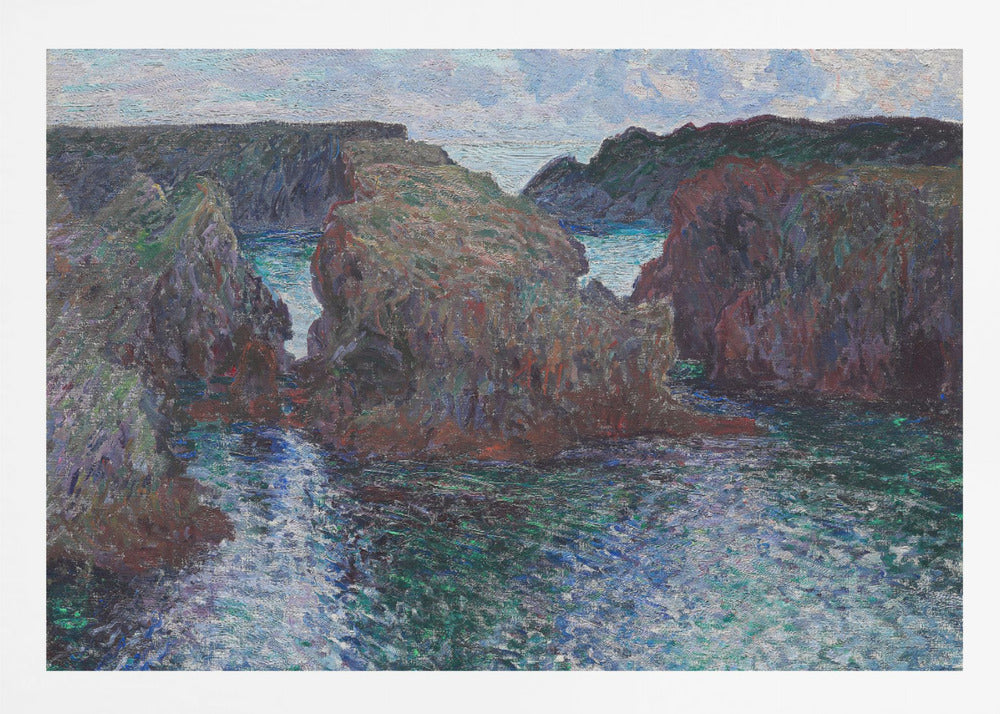 Rocks At Port Goulphar, Belle Île (1886) By Claude Monet - Poster / Art Print