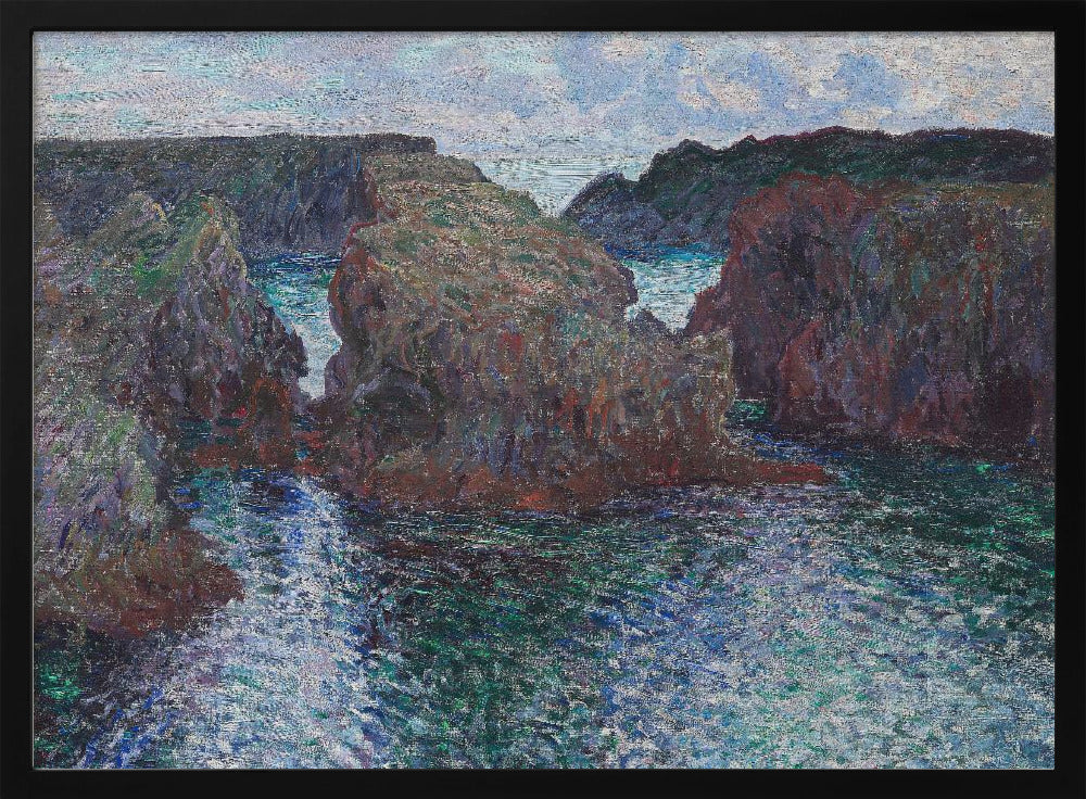 Rocks At Port Goulphar, Belle Île (1886) By Claude Monet - Poster / Art Print