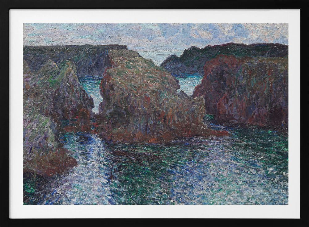 Rocks At Port Goulphar, Belle Île (1886) By Claude Monet - Poster / Art Print