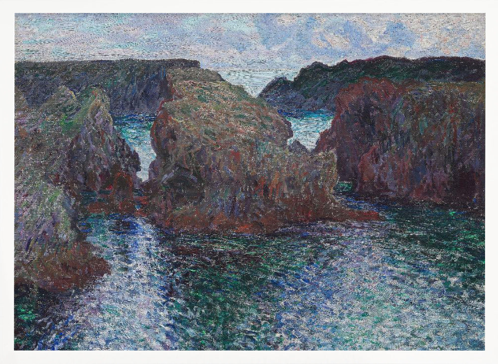 Rocks At Port Goulphar, Belle Île (1886) By Claude Monet - Poster / Art Print