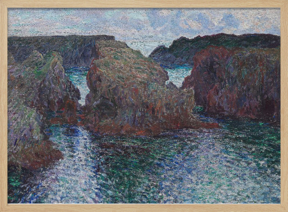 Rocks At Port Goulphar, Belle Île (1886) By Claude Monet - Poster / Art Print