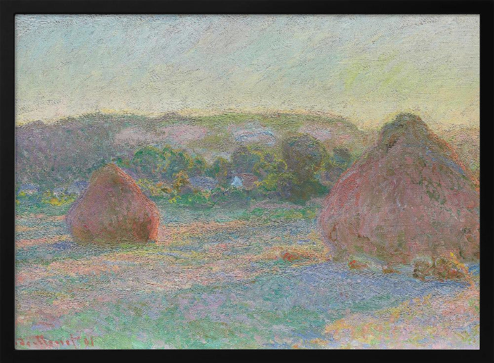 Stacks of Wheat, End of Summer (1890–1891) By Claude Monet - Poster / Art Print