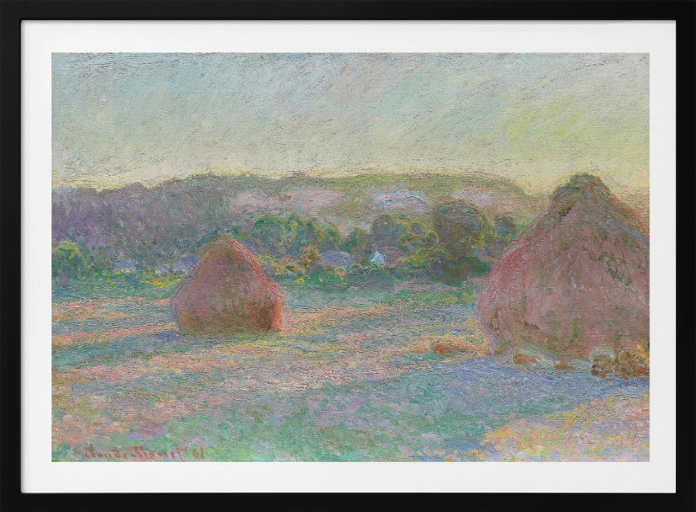 Stacks of Wheat, End of Summer (1890–1891) By Claude Monet - Poster / Art Print