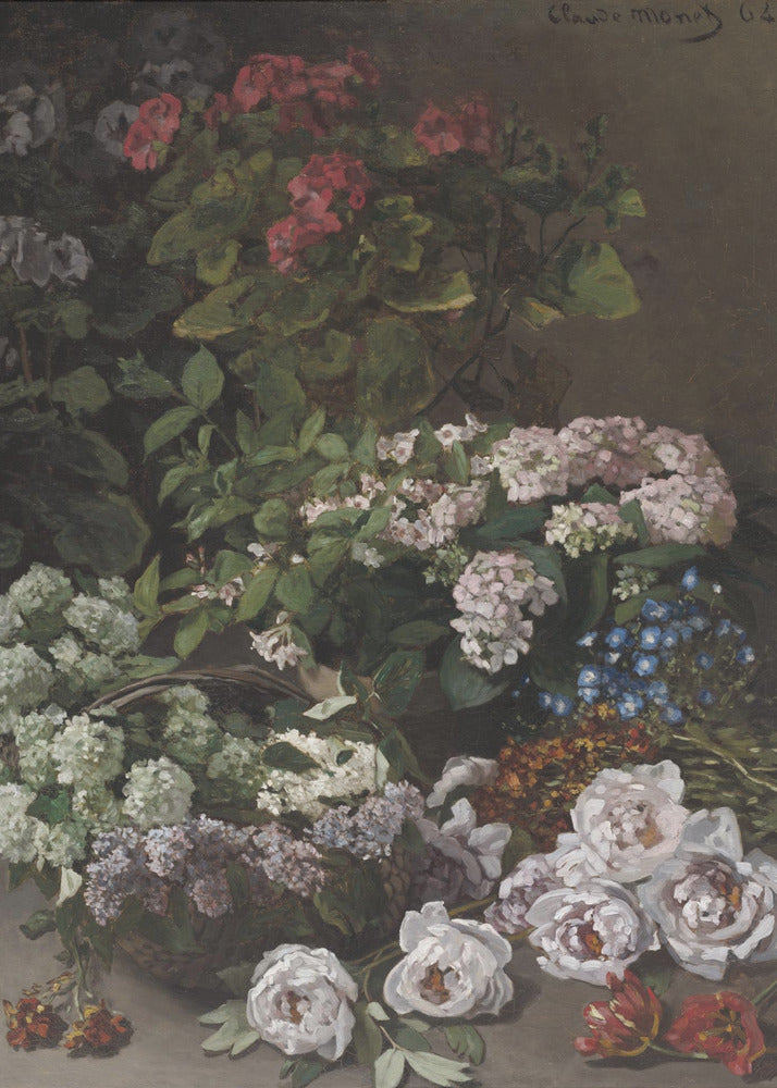 Spring Flowers (1864) By Claude Monet - Poster / Art Print