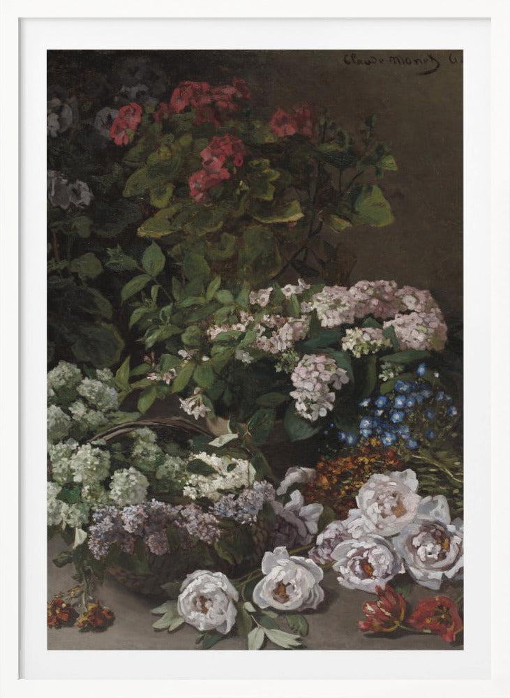Spring Flowers (1864) By Claude Monet - Poster / Art Print
