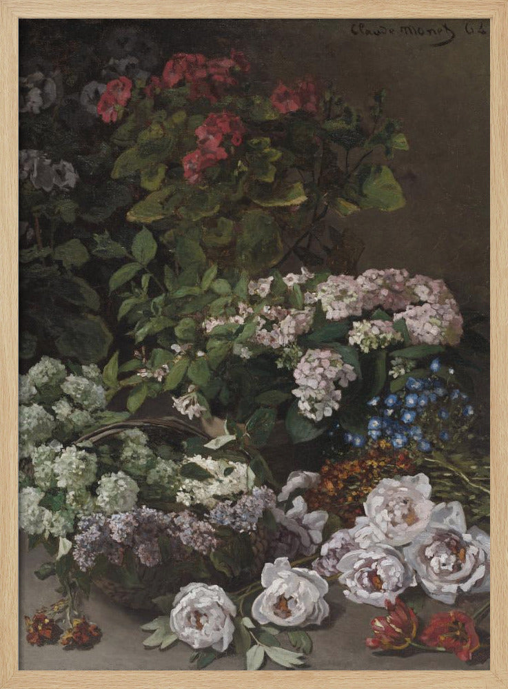 Spring Flowers (1864) By Claude Monet - Poster / Art Print