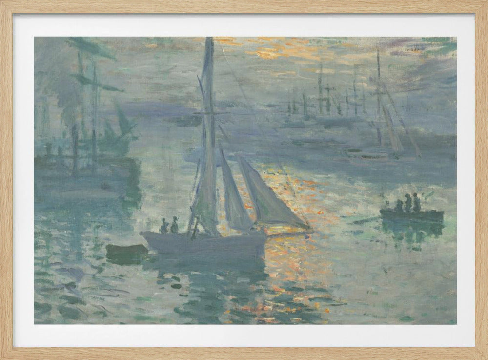 Sunrise (1873) By Claude Monet - Poster / Art Print