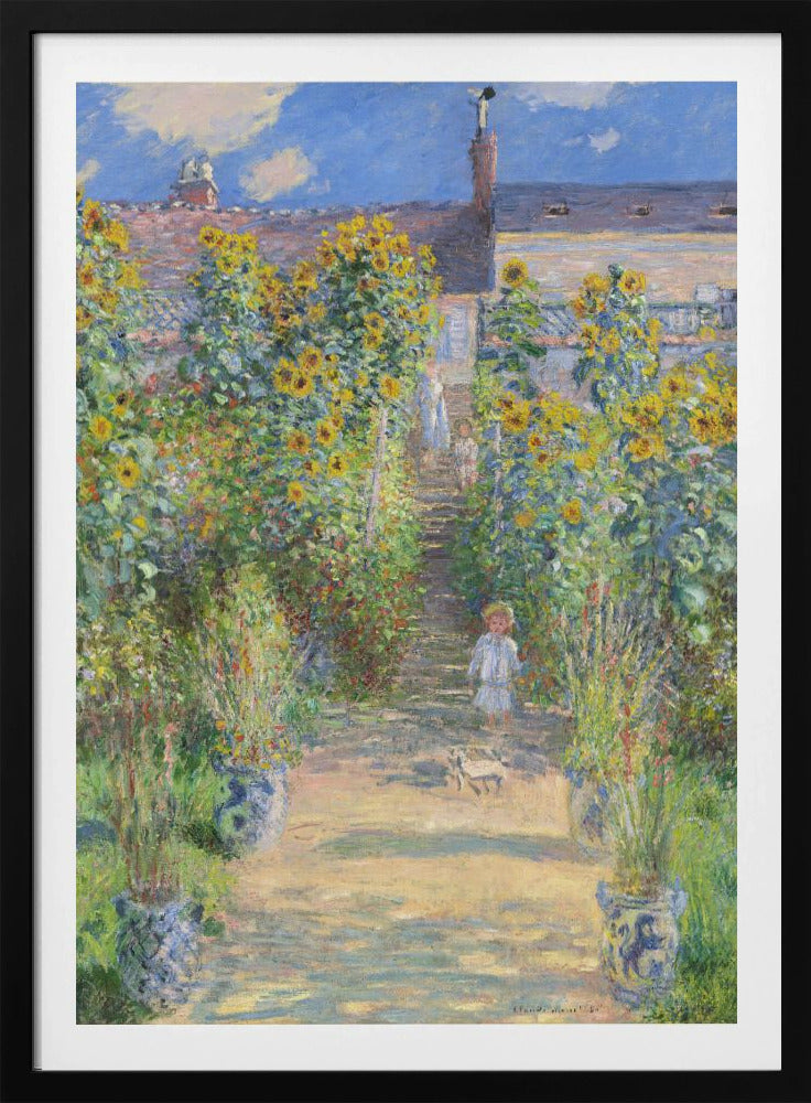 The Artist's Garden At Vétheuil (1881) By Claude Monet - Poster / Art Print