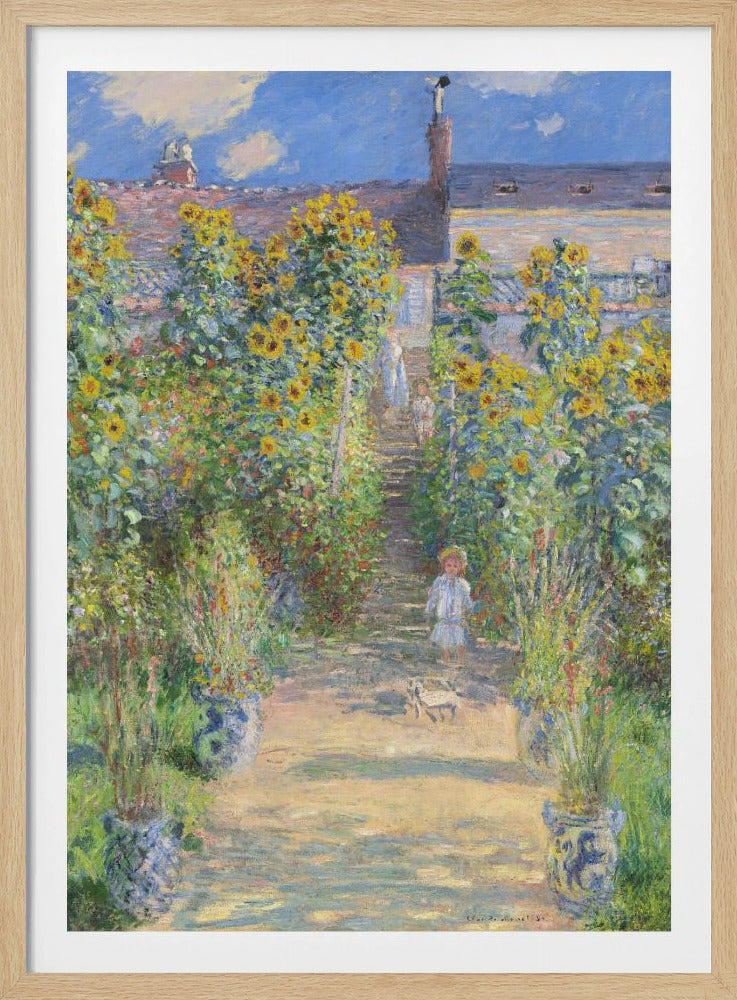 The Artist's Garden At Vétheuil (1881) By Claude Monet - Poster / Art Print