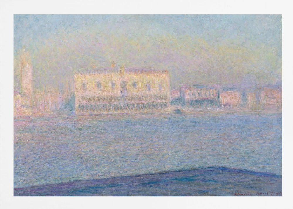 The Doge's Palace Seen From San Giorgio Maggiore (1908) By Claude Monet - Poster / Art Print