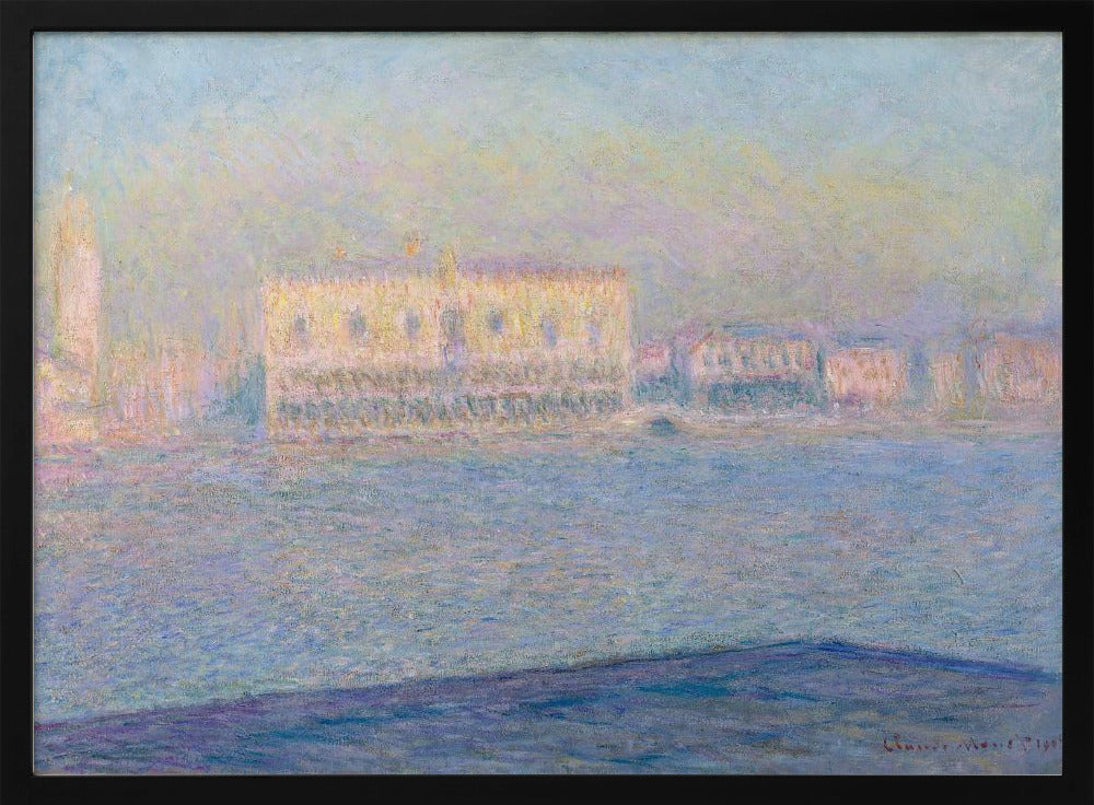 The Doge's Palace Seen From San Giorgio Maggiore (1908) By Claude Monet - Poster / Art Print