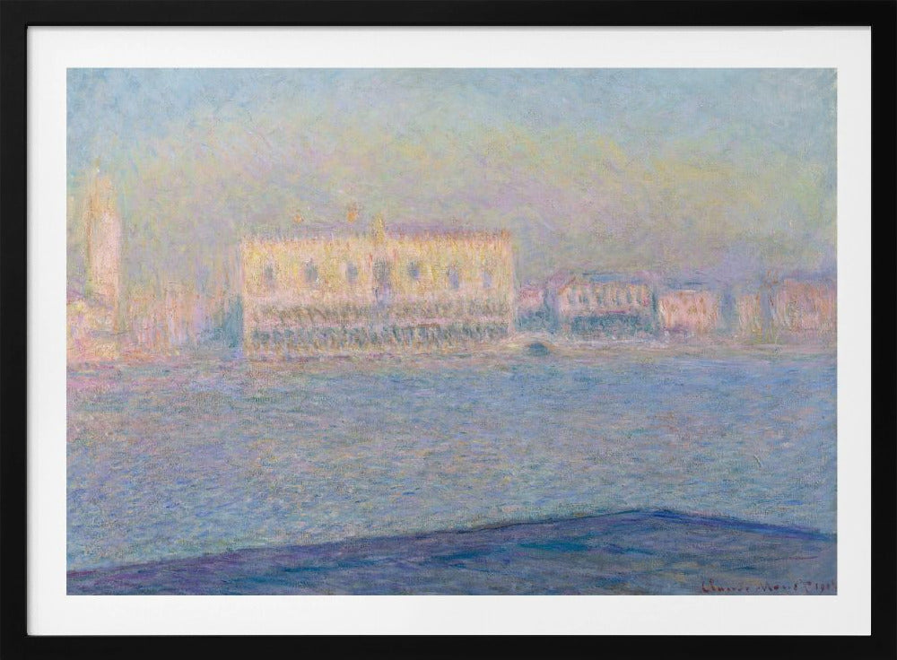 The Doge's Palace Seen From San Giorgio Maggiore (1908) By Claude Monet - Poster / Art Print