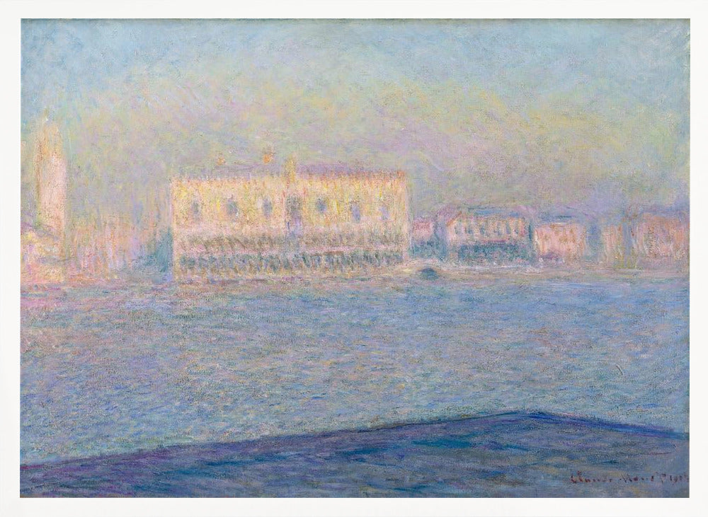 The Doge's Palace Seen From San Giorgio Maggiore (1908) By Claude Monet - Poster / Art Print