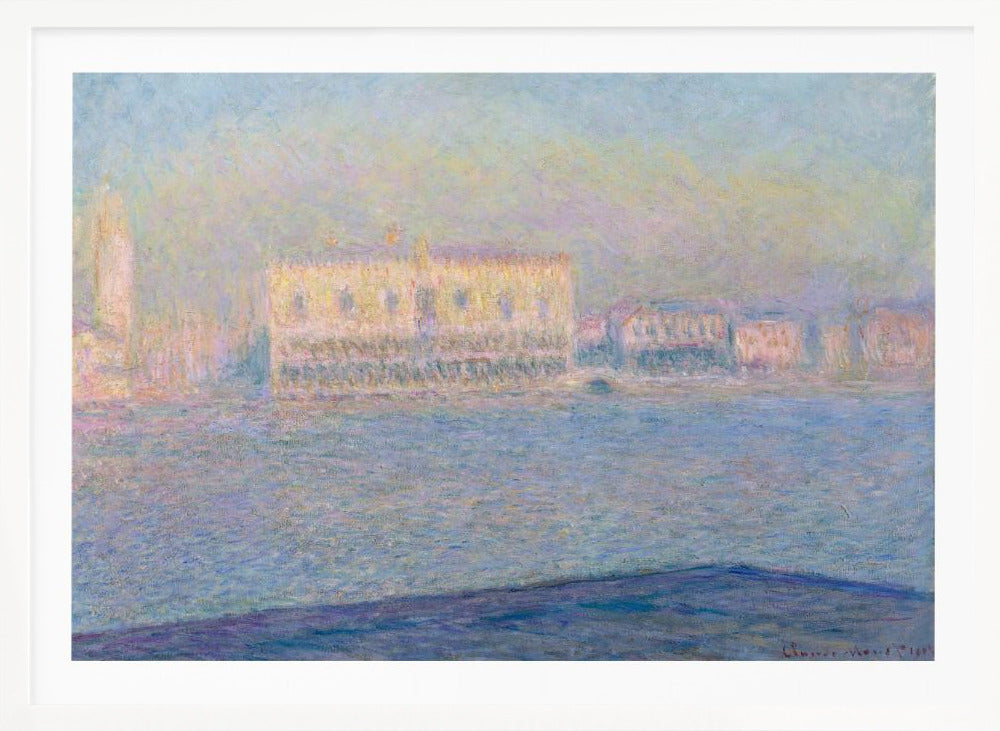 The Doge's Palace Seen From San Giorgio Maggiore (1908) By Claude Monet - Poster / Art Print