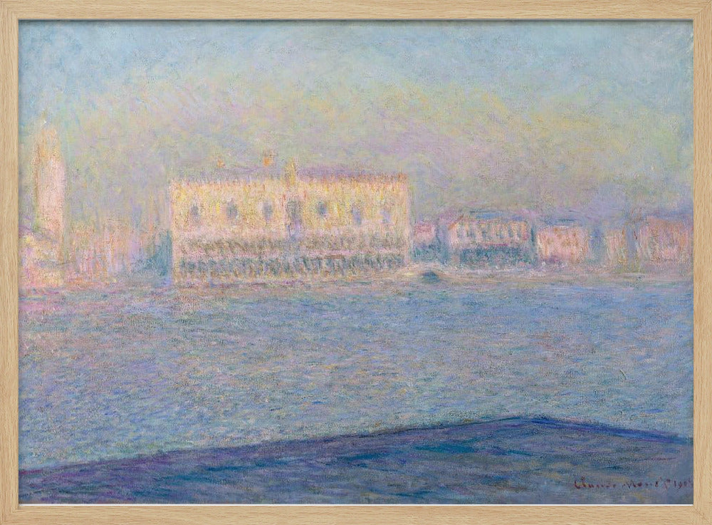 The Doge's Palace Seen From San Giorgio Maggiore (1908) By Claude Monet - Poster / Art Print