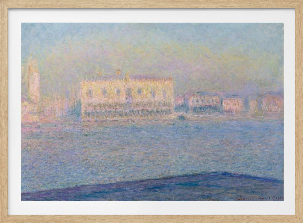 The Doge's Palace Seen From San Giorgio Maggiore (1908) By Claude Monet - Poster / Art Print