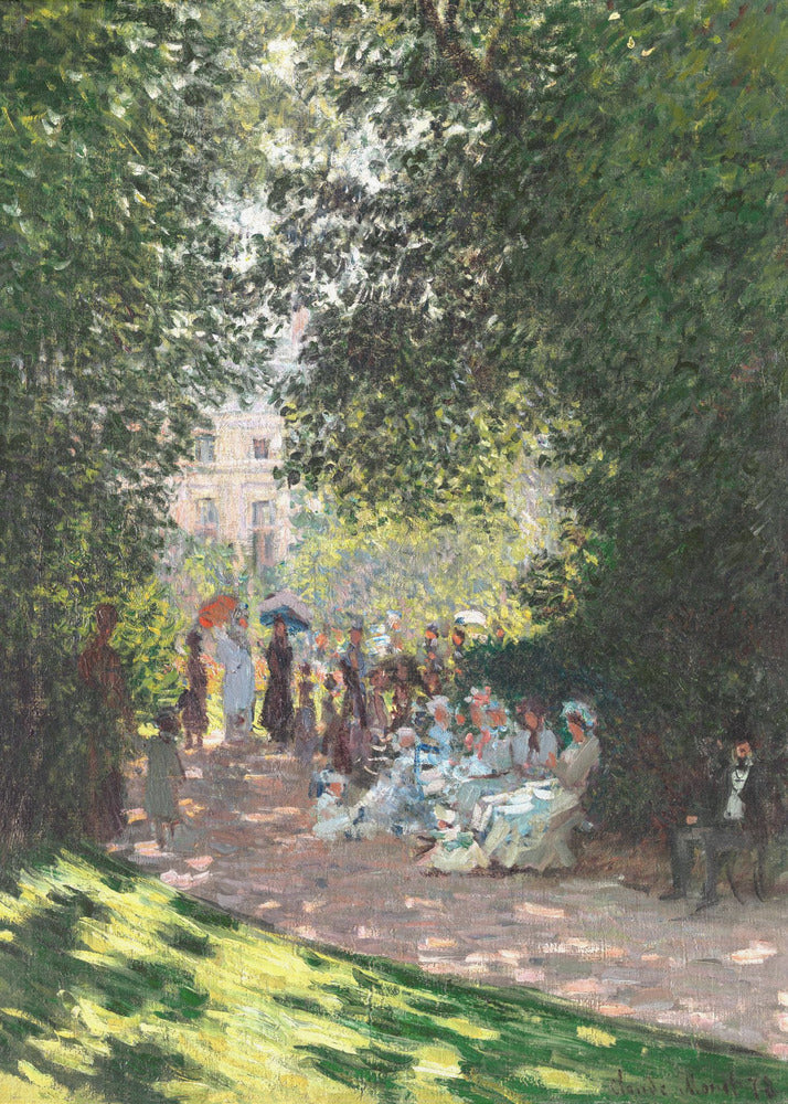 The Parc Monceau (1878) By Claude Monet - Poster / Art Print