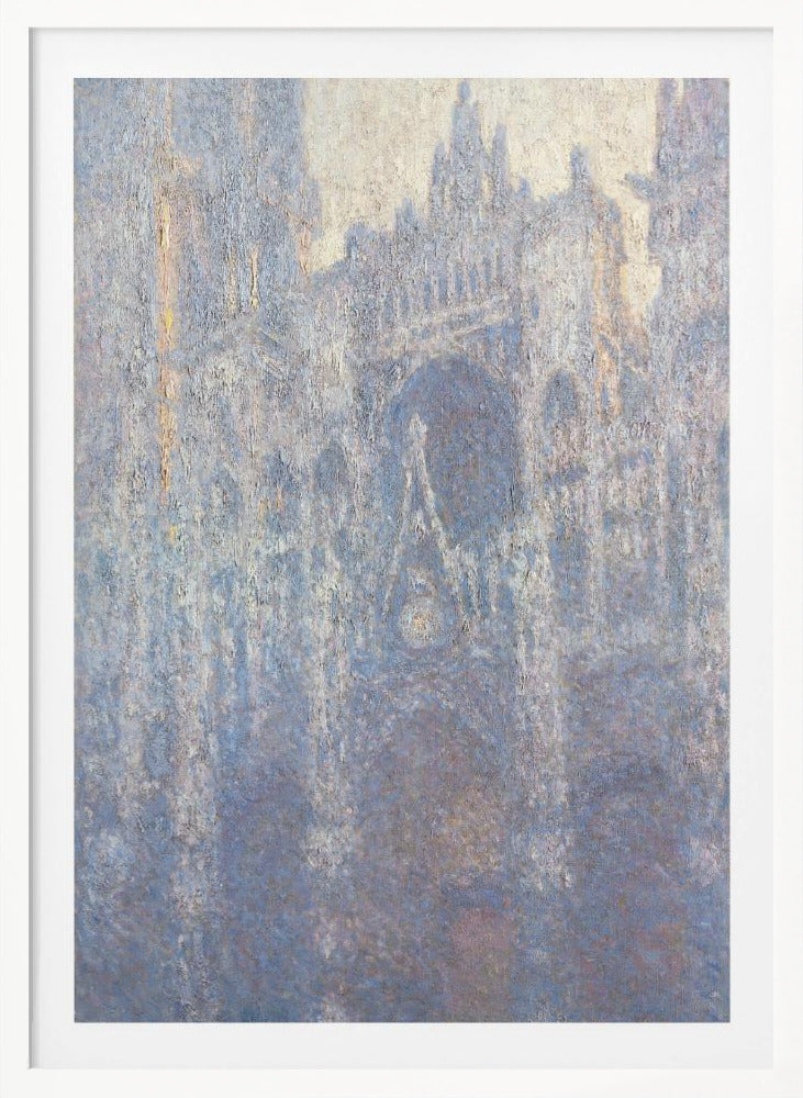 The Portal of Rouen Cathedral In Morning Light (1894) - Poster / Art Print