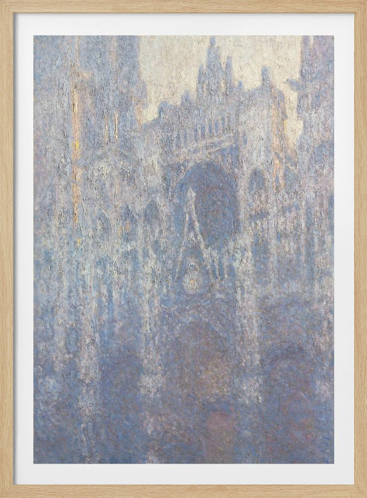 The Portal of Rouen Cathedral In Morning Light (1894) - Poster / Art Print
