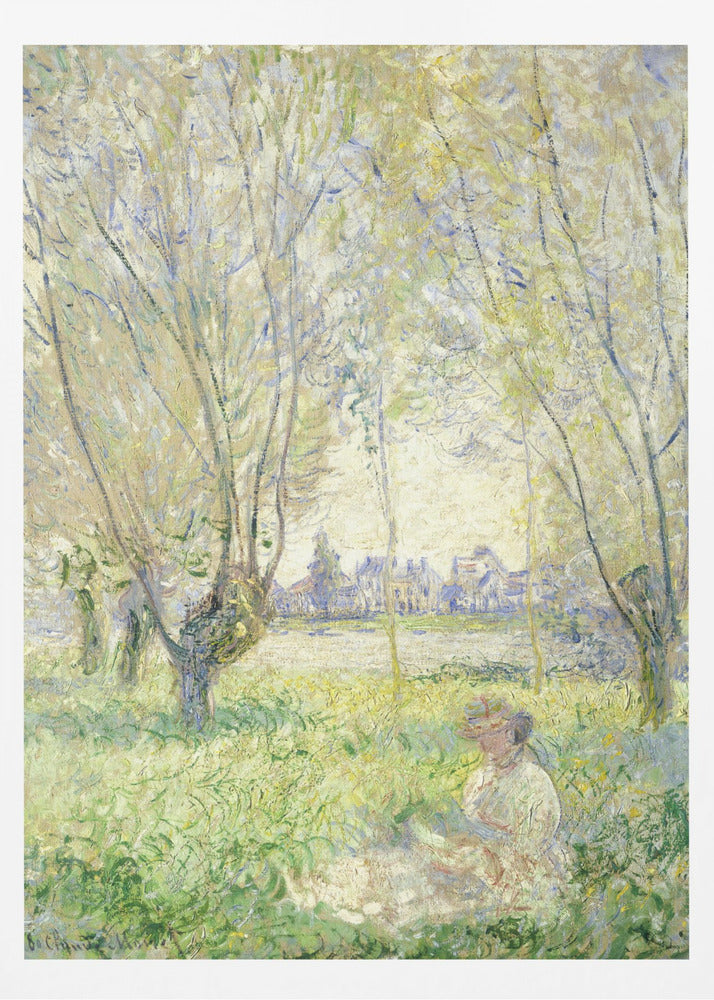 Woman Seated Under the Willows (1880) - Poster / Art Print