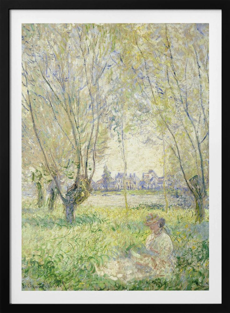 Woman Seated Under the Willows (1880) - Poster / Art Print
