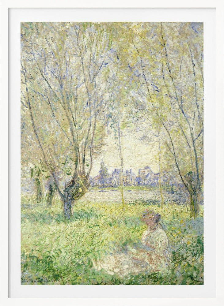 Woman Seated Under the Willows (1880) - Poster / Art Print