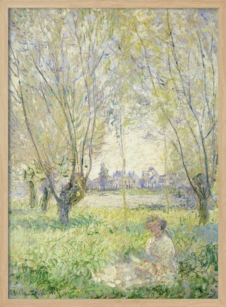 Woman Seated Under the Willows (1880) - Poster / Art Print