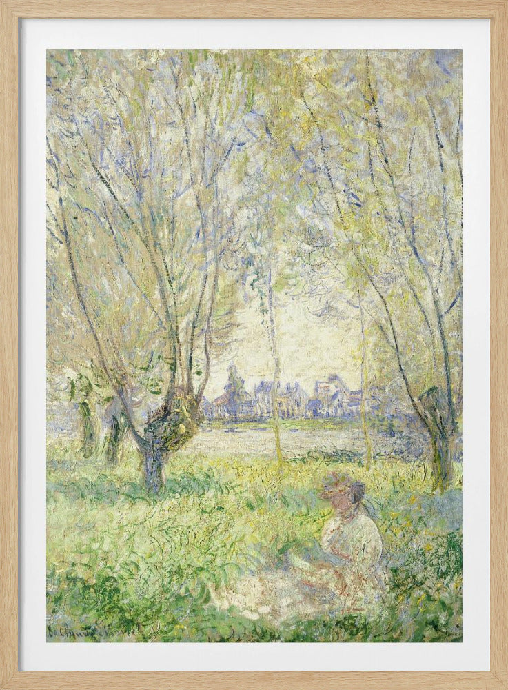 Woman Seated Under the Willows (1880) - Poster / Art Print