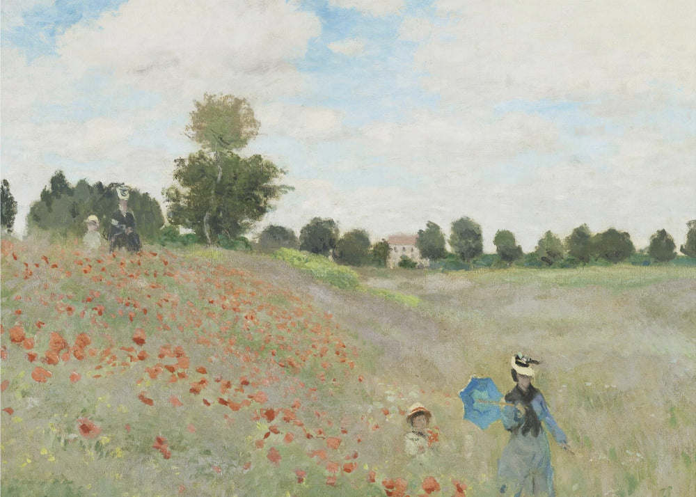 Poppy Field Near Argenteuil (1873) - Poster / Art Print