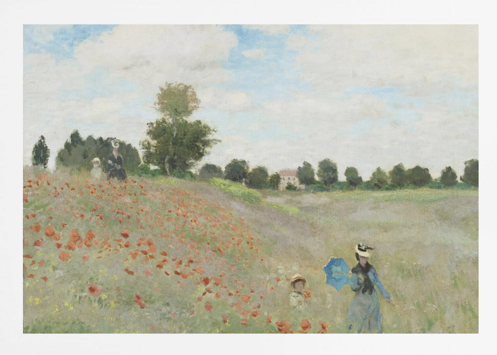 Poppy Field Near Argenteuil (1873) - Poster / Art Print