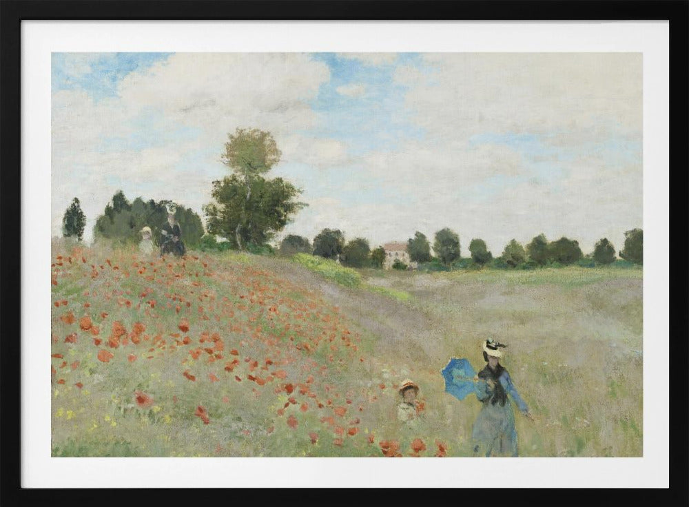 Poppy Field Near Argenteuil (1873) - Poster / Art Print
