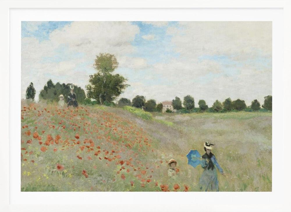Poppy Field Near Argenteuil (1873) - Poster / Art Print