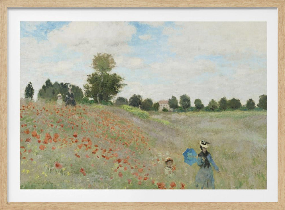 Poppy Field Near Argenteuil (1873) - Poster / Art Print