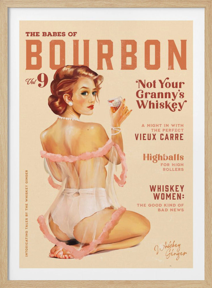 Babes of Bourbon Vol 9 Vintage Whiskey Pinup - Poster / Art Print