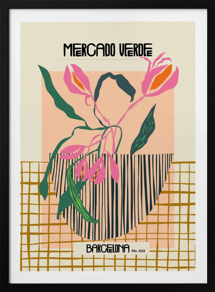 Mercado verde Barcelona - Poster / Art Print