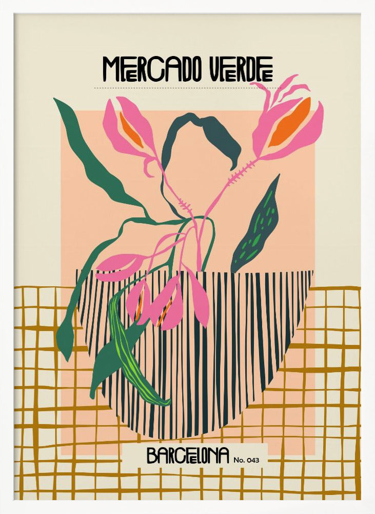 Mercado verde Barcelona - Poster / Art Print