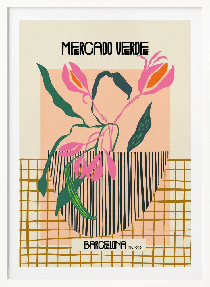Mercado verde Barcelona - Poster / Art Print