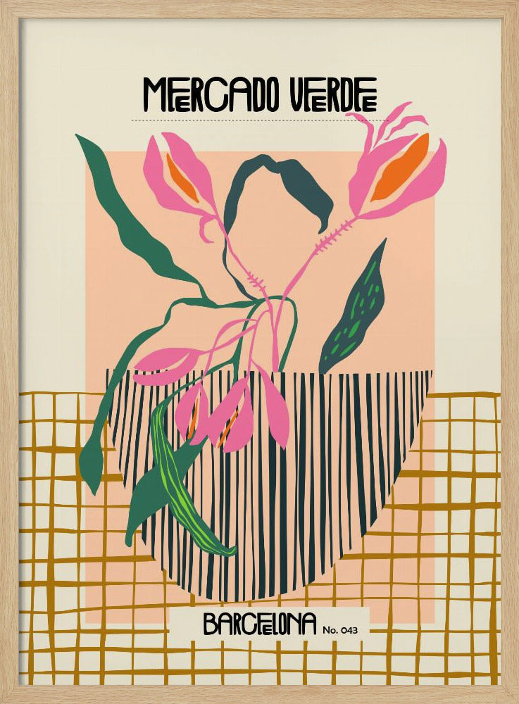 Mercado verde Barcelona - Poster / Art Print