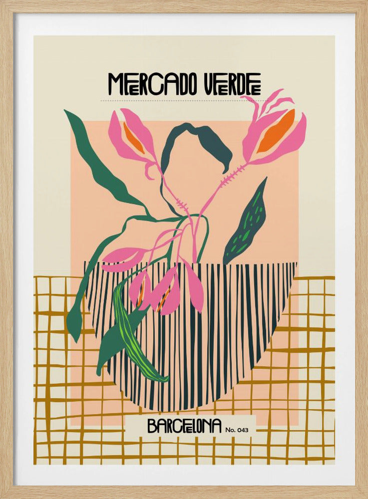 Mercado verde Barcelona - Poster / Art Print