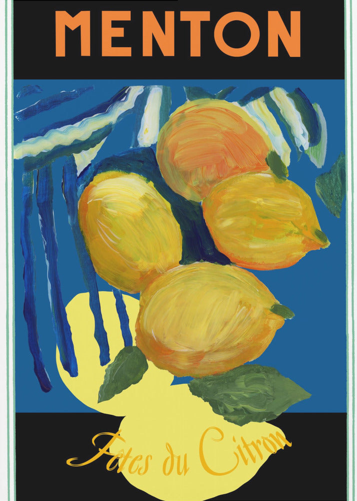 Lemons Menton Citrus Fruit Poster - Poster / Art Print