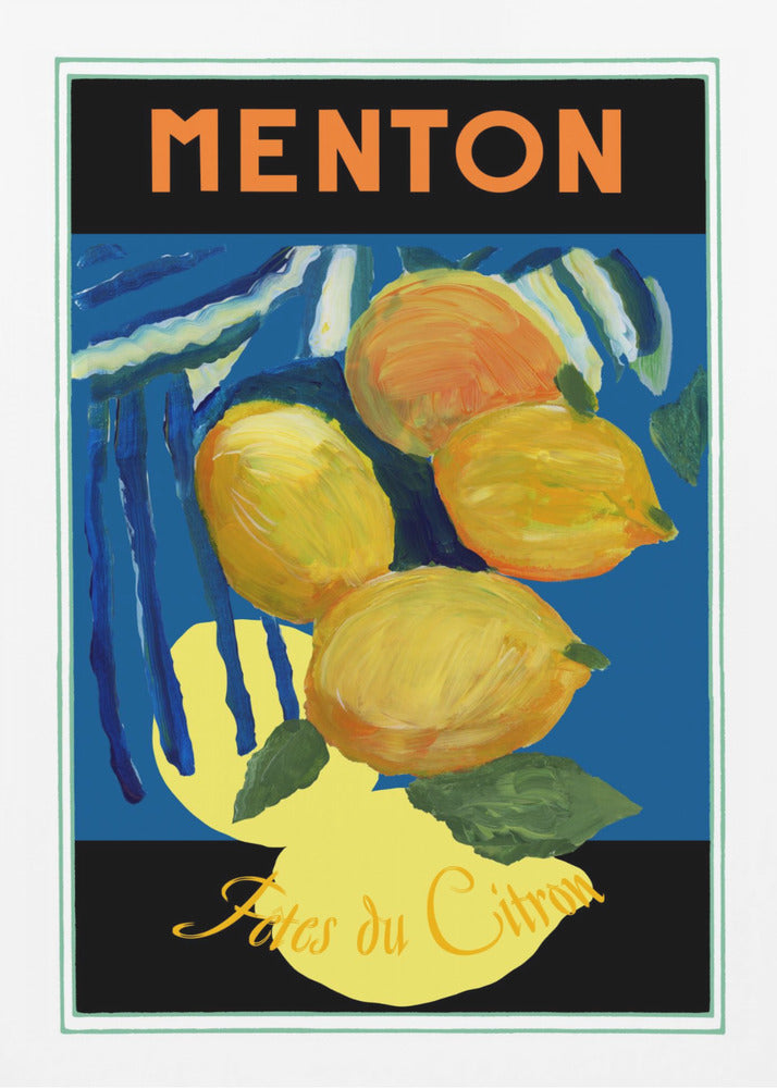 Lemons Menton Citrus Fruit Poster - Poster / Art Print