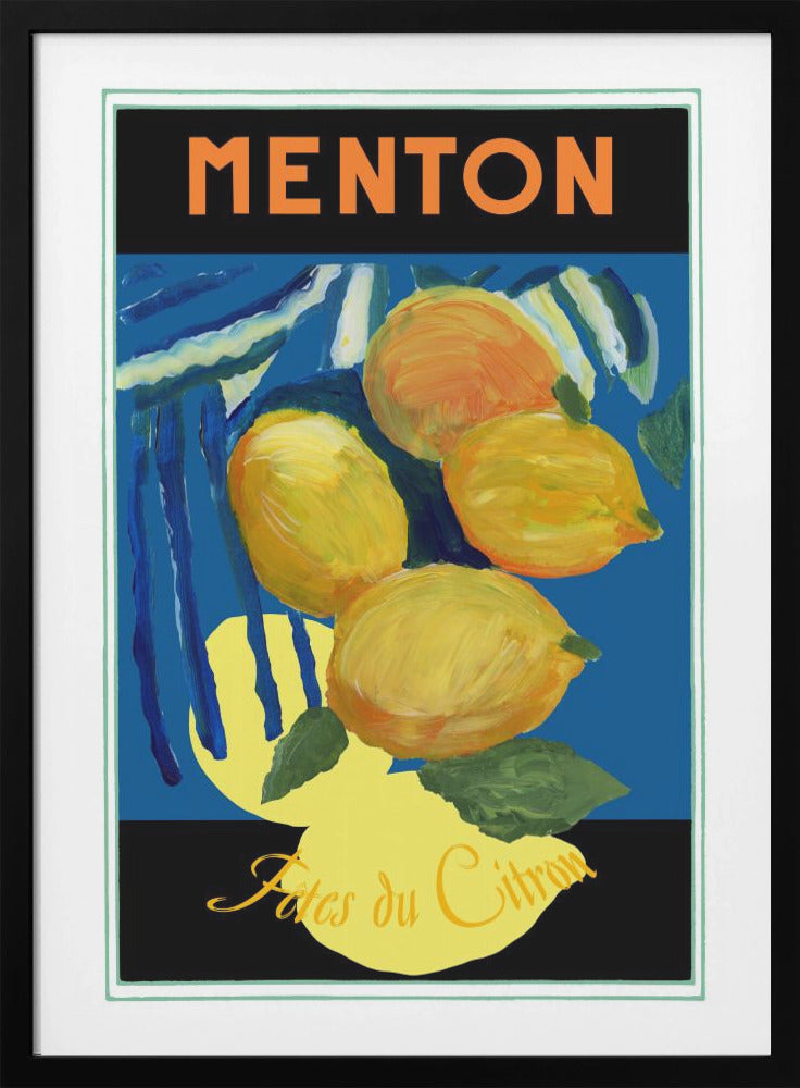 Lemons Menton Citrus Fruit Poster - Poster / Art Print
