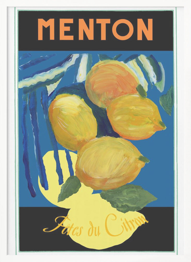 Lemons Menton Citrus Fruit Poster - Poster / Art Print