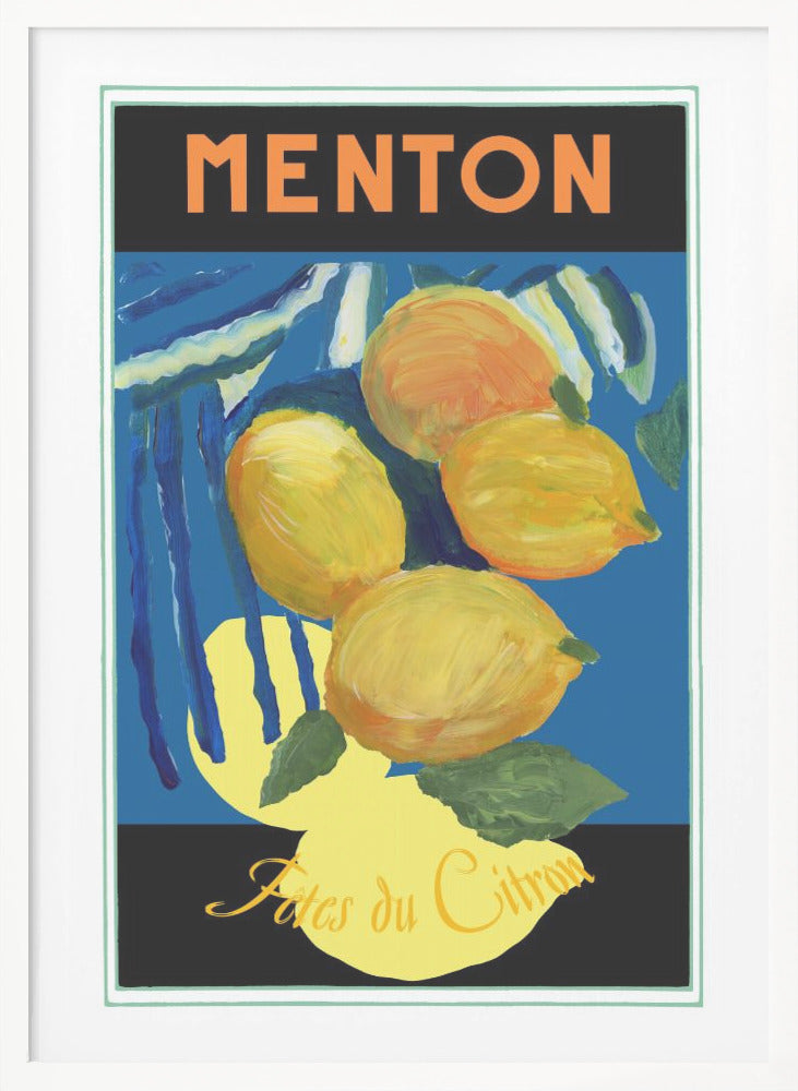 Lemons Menton Citrus Fruit Poster - Poster / Art Print