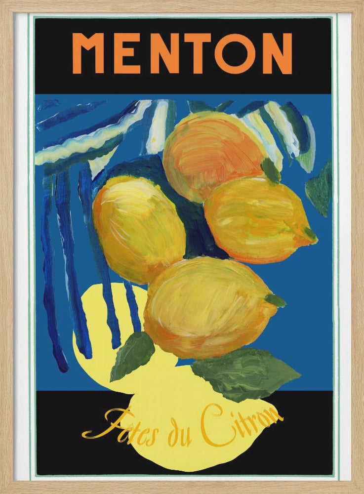 Lemons Menton Citrus Fruit Poster - Poster / Art Print