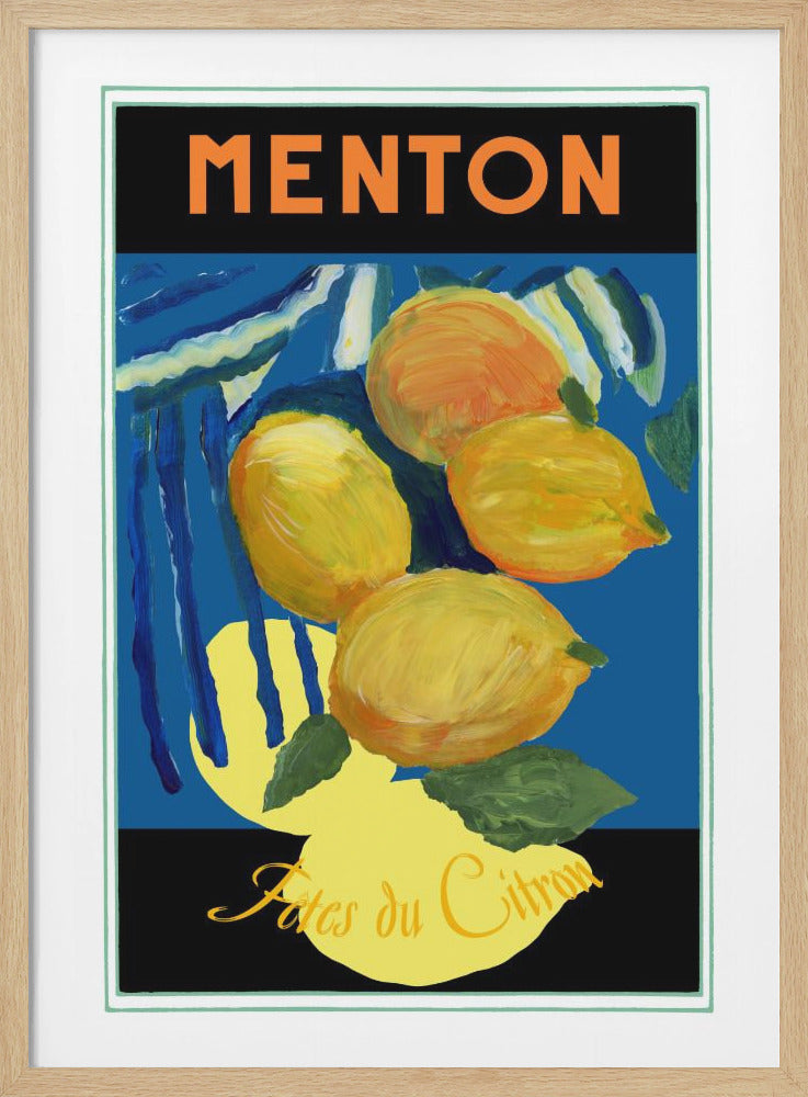 Lemons Menton Citrus Fruit Poster - Poster / Art Print